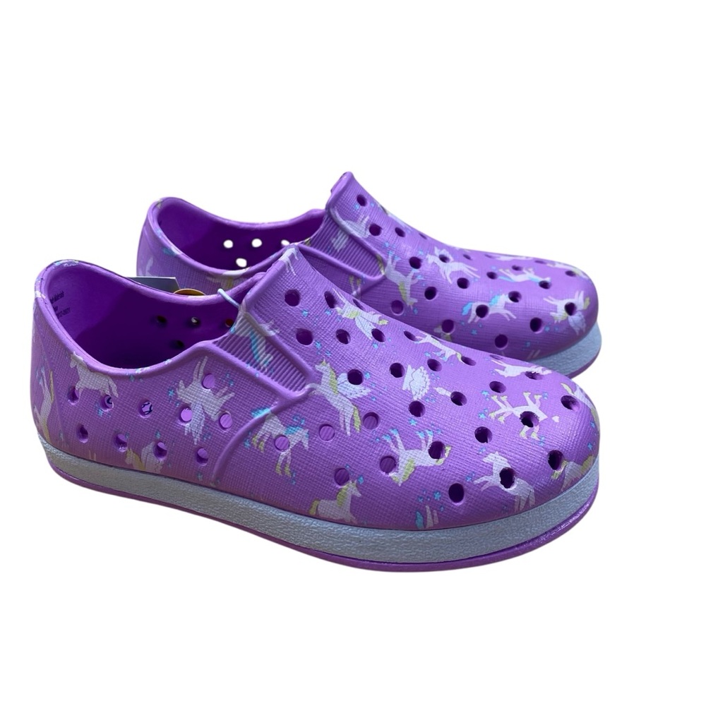 Kids' Purple Unicorn Water Shoes Size 8